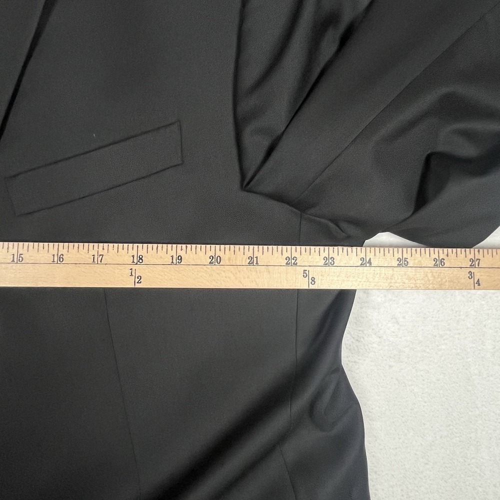 Jack Victor Sport Coat Men 48R Blazer Super 110s Wool Gibson SPJ Black Jacket - Picture 9 of 13